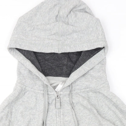 Gap Womens Grey Cotton Full Zip Hoodie Size M Zip