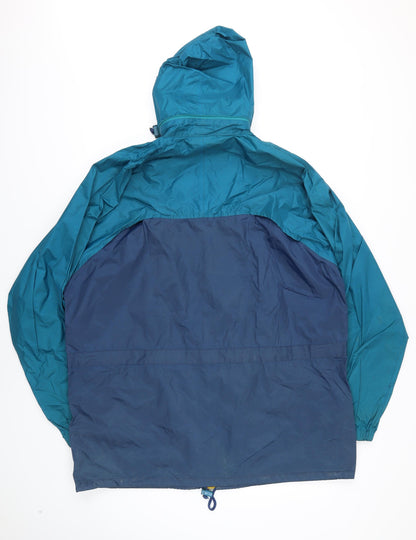 Mens UK Size L L.A Blue Rain Coat