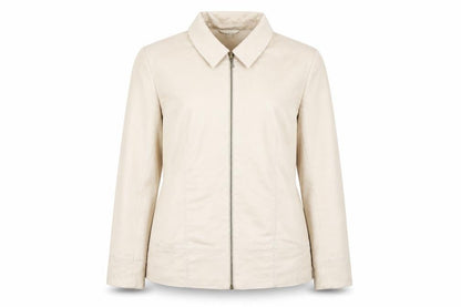 M&Co Womens Beige Jacket Blazer Size 16 Zip