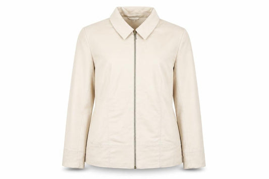 M&Co. Womens Beige Jacket Blazer Size 16 Zip