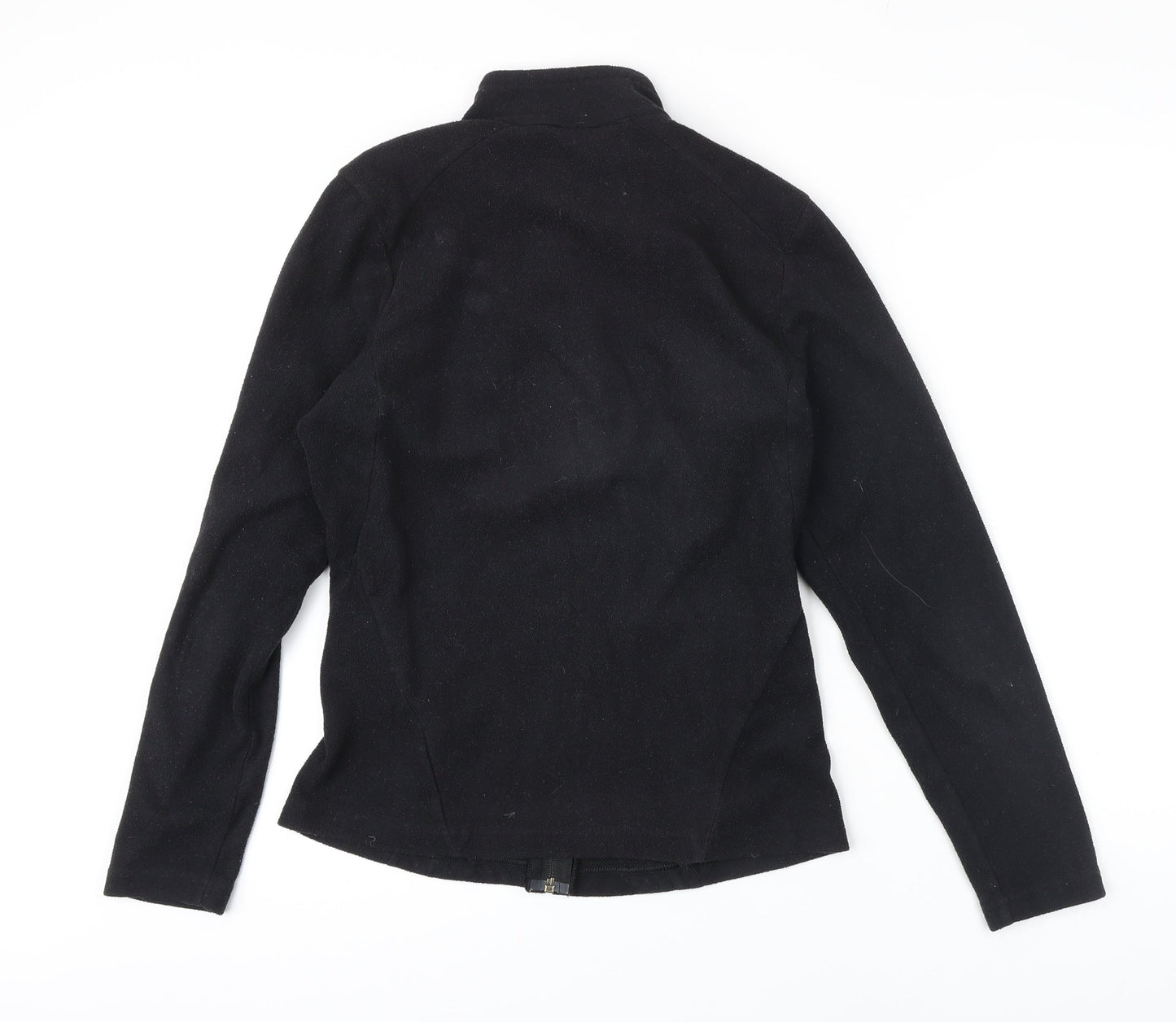 Quechua Womens Black 100% Polyester Pullover Sweatshirt Size M Zip