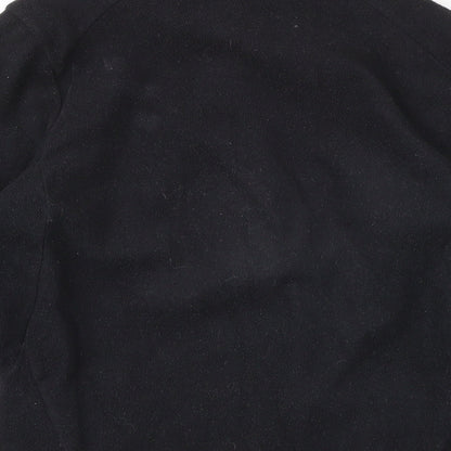 Quechua Womens Black 100% Polyester Pullover Sweatshirt Size M Zip