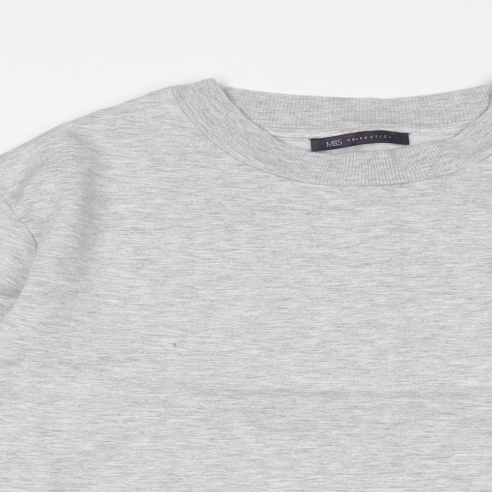 Womens UK Size 12 Marks and Spencer Grey Pullover Sweatshirt