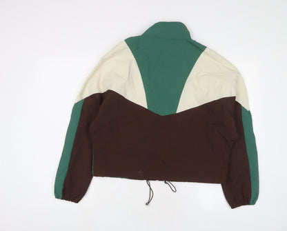 Cider Womens Multicoloured Geometric Polyester Full Zip Sweatshirt Size M Zip