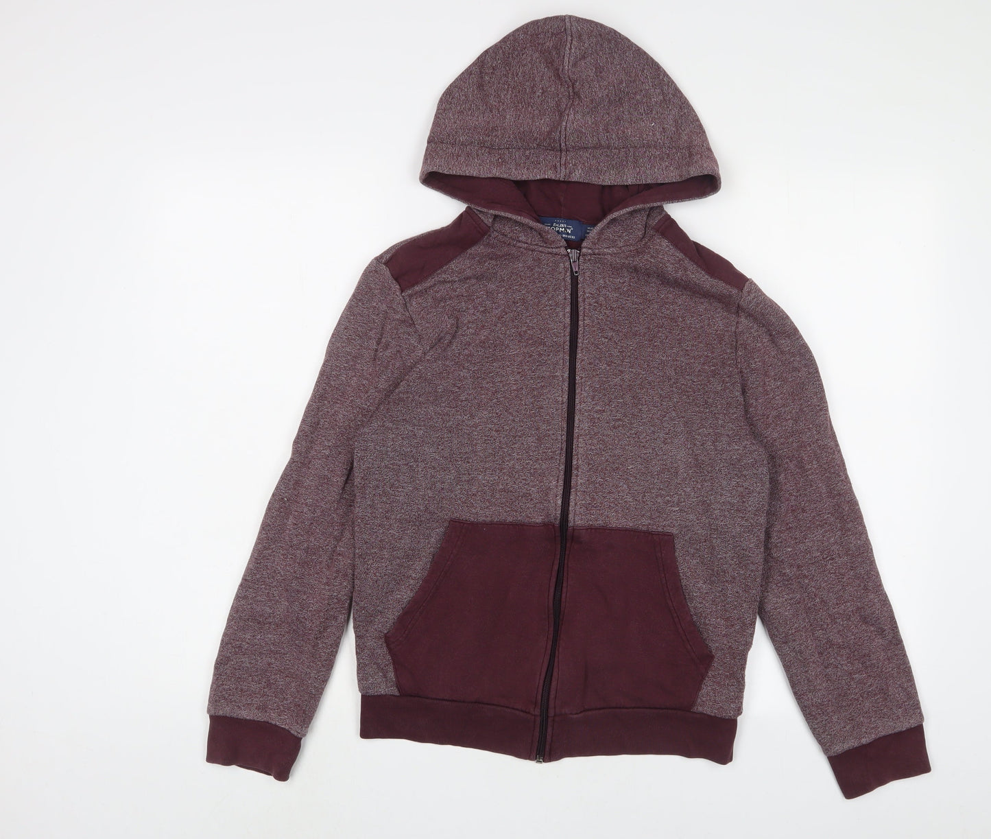 Topman Mens Red Cotton Full Zip Hoodie Size XS