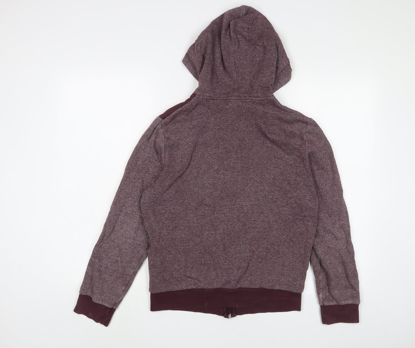 Topman Mens Red Cotton Full Zip Hoodie Size XS