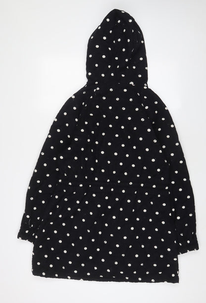 Graham Fiftnee Womens Black Polka Dot Jacket Size S Zip - Zip Pockets