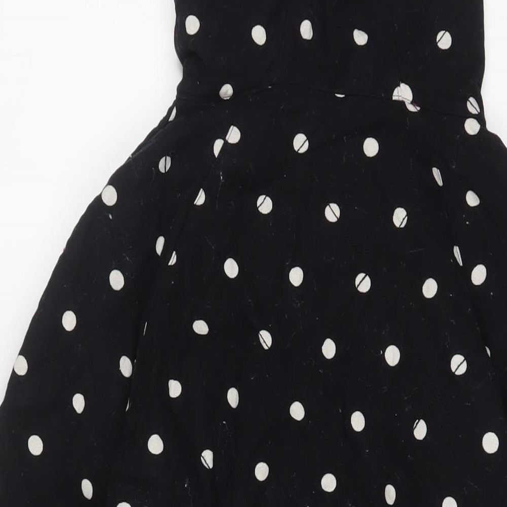Graham Fiftnee Womens Black Polka Dot Jacket Size S Zip - Zip Pockets