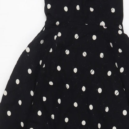 Graham Fiftnee Womens Black Polka Dot Jacket Size S Zip - Zip Pockets