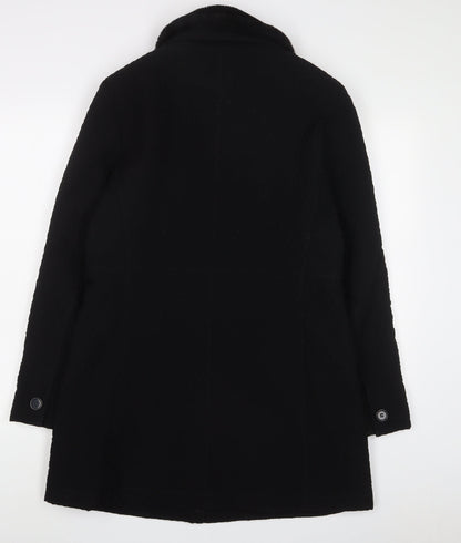 Womens UK Size M Gallery Black Overcoat