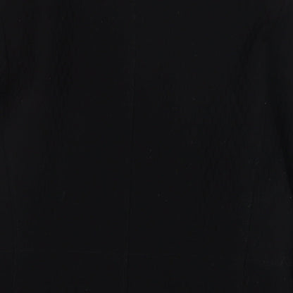 Womens UK Size M Gallery Black Overcoat