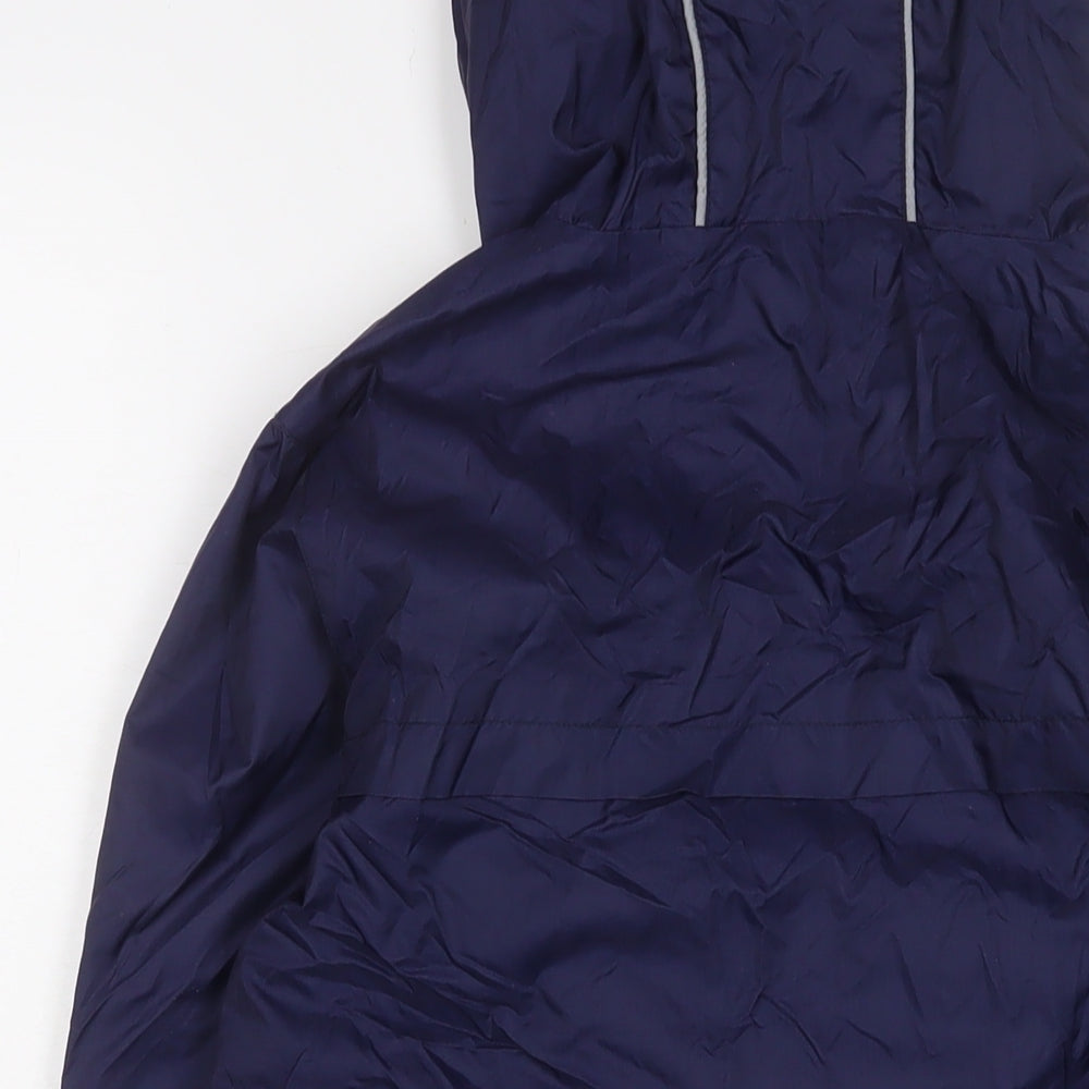 Marks and Spencer Girls Blue Jacket Size 13-14 Years Zip - Zip Pockets
