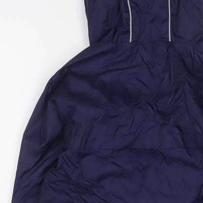 Marks and Spencer Girls Blue Jacket Size 13-14 Years Zip - Zip Pockets