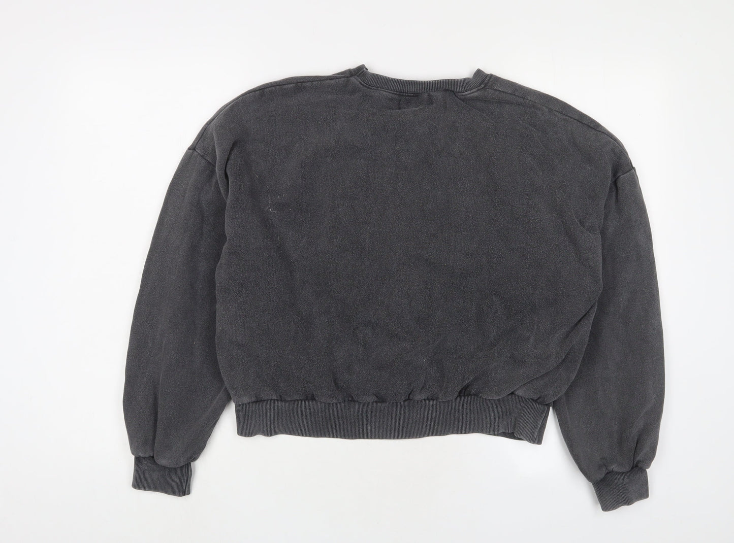 Womens UK Size M Pull&Bear Grey Pullover Sweatshirt
