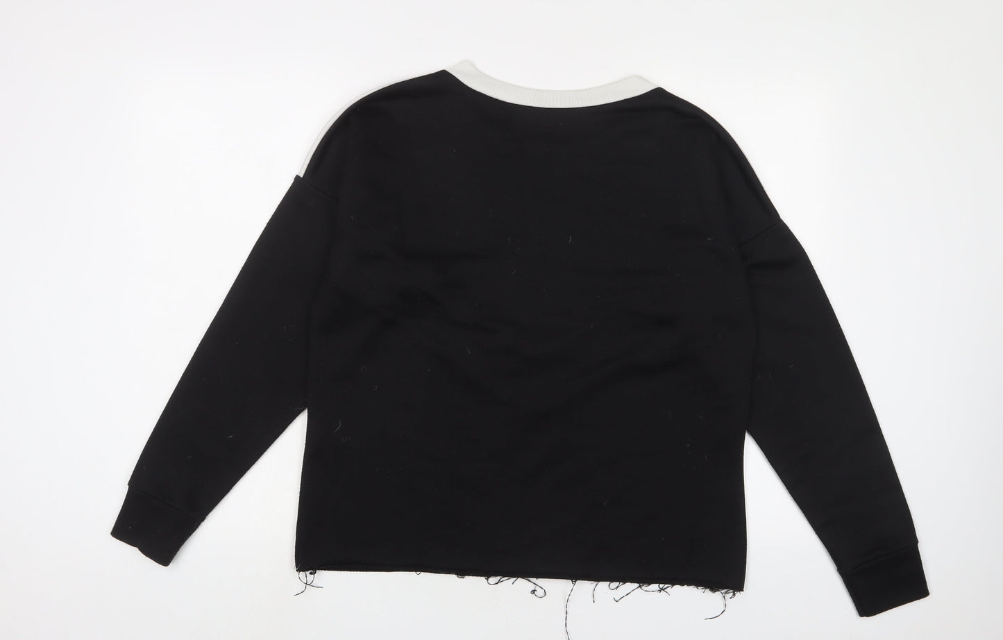 Womens UK Size 10 Boohoo Black Pullover Sweatshirt
