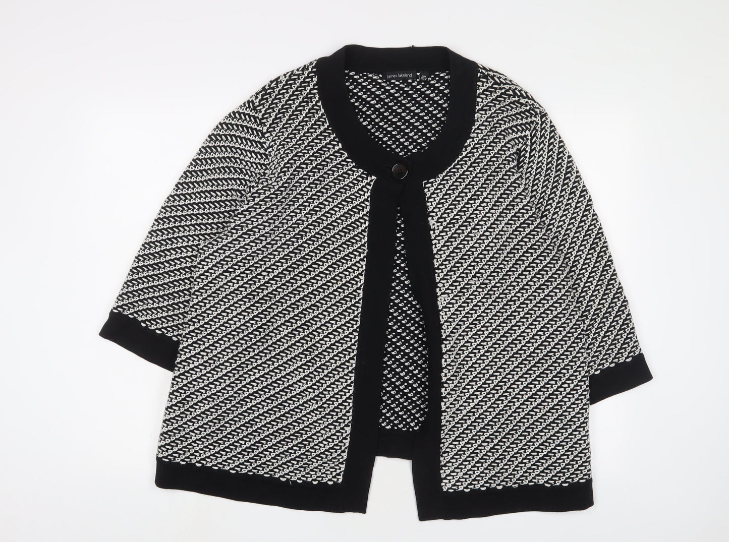 Womens UK Size 20 James Lakeland Black Cardigan Jumper