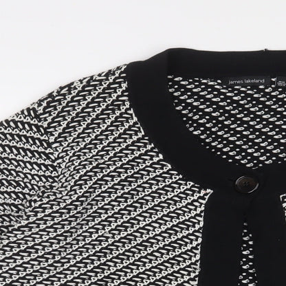 Womens UK Size 20 James Lakeland Black Cardigan Jumper
