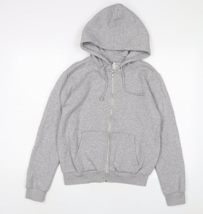 Womens UK Size S H&M Grey Full Zip Hoodie