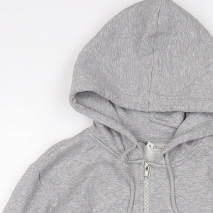 Womens UK Size S H&M Grey Full Zip Hoodie