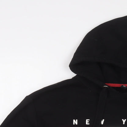H&M Womens Black Cotton Pullover Hoodie Size S Pullover - New York