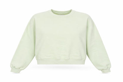 Womens UK Size L Pull&Bear Green Pullover Sweatshirt