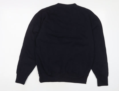 PRETTYLITTLETHING Womens Blue Cotton Pullover Sweatshirt Size S Pullover - Columbia