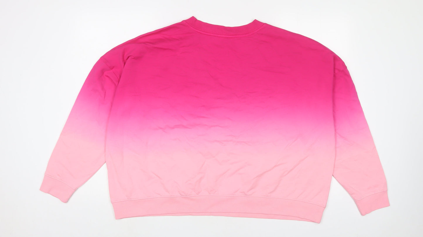 Womens UK Size L Marks and Spencer Pink Pullover Sweatshirt