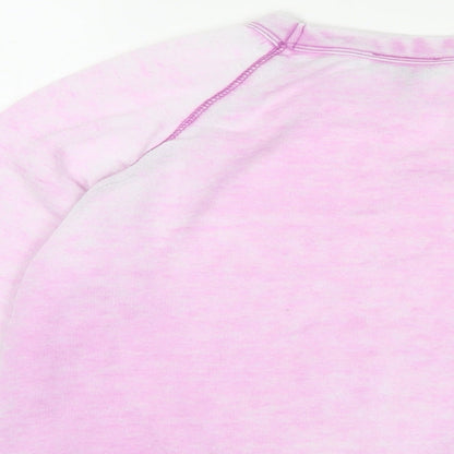 Topshop Womens Purple Polyester Pullover Sweatshirt Size 8 Pullover