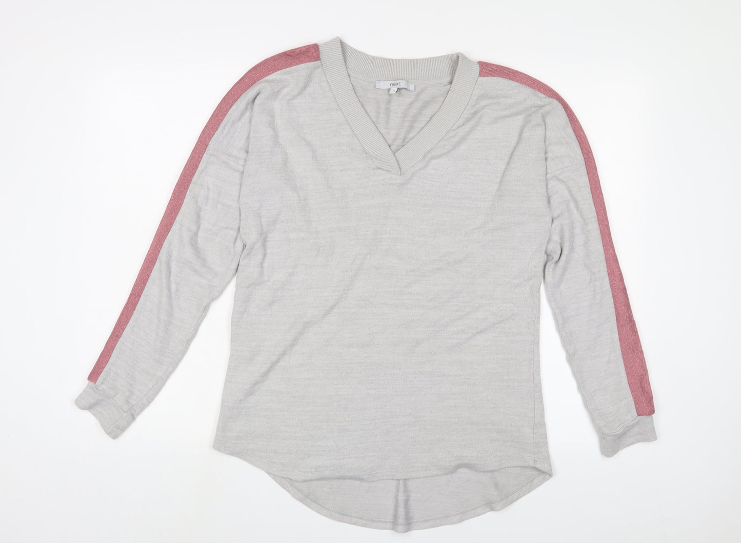 Womens UK Size 10 NEXT Grey Basic T-Shirt