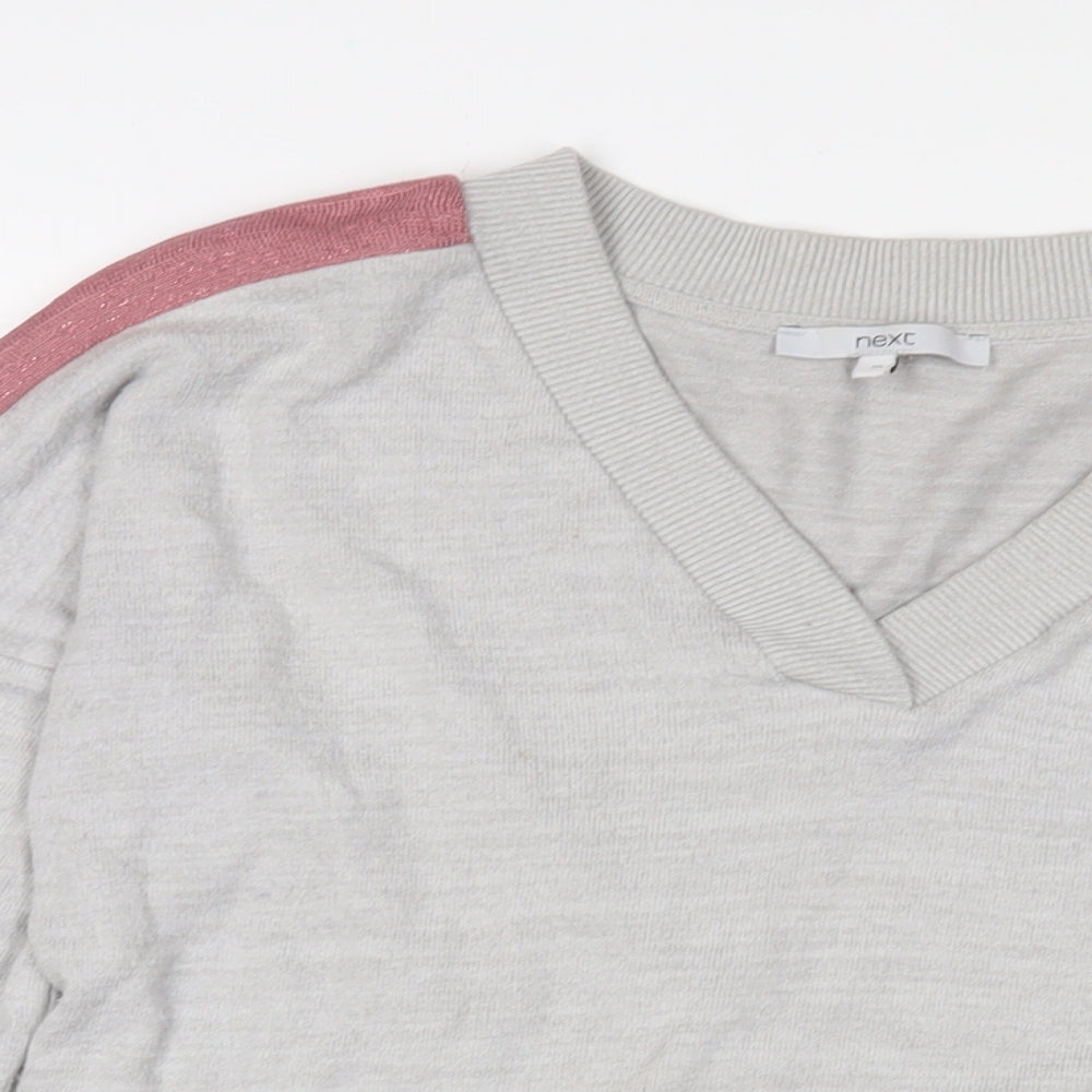 Womens UK Size 10 NEXT Grey Basic T-Shirt
