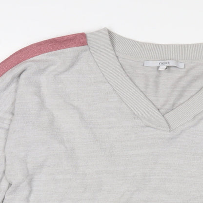 Womens UK Size 10 NEXT Grey Basic T-Shirt