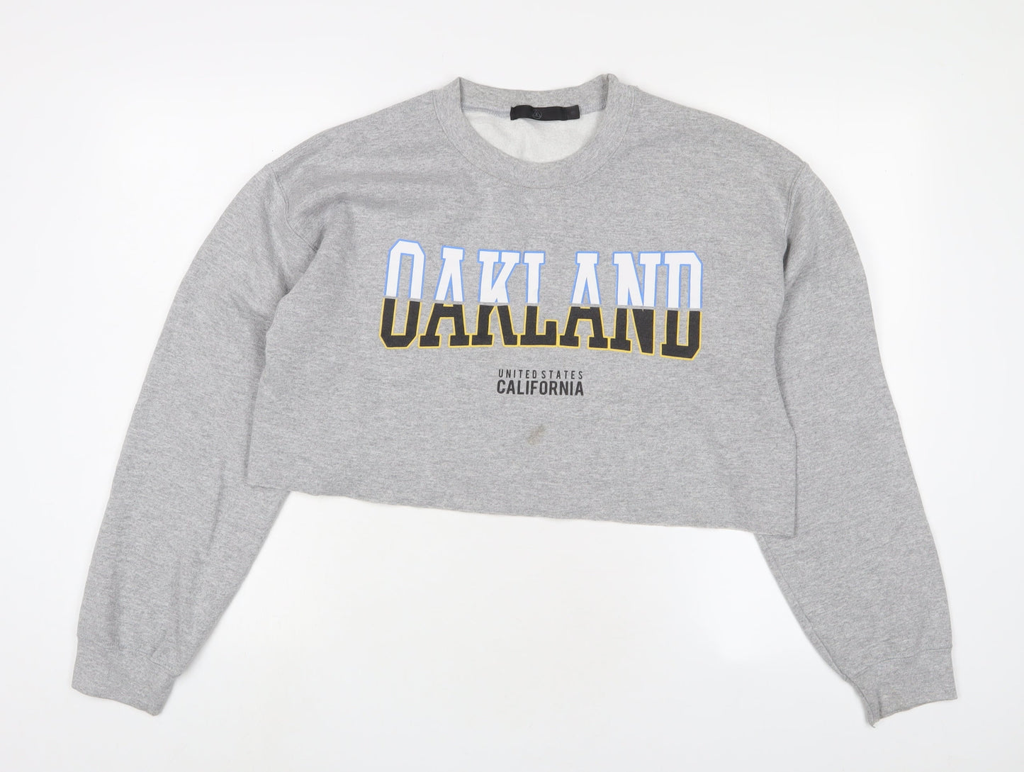 Missguided Womens Grey Cotton Pullover Sweatshirt Size M Pullover - Oakland