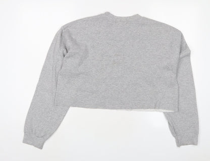 Missguided Womens Grey Cotton Pullover Sweatshirt Size M Pullover - Oakland