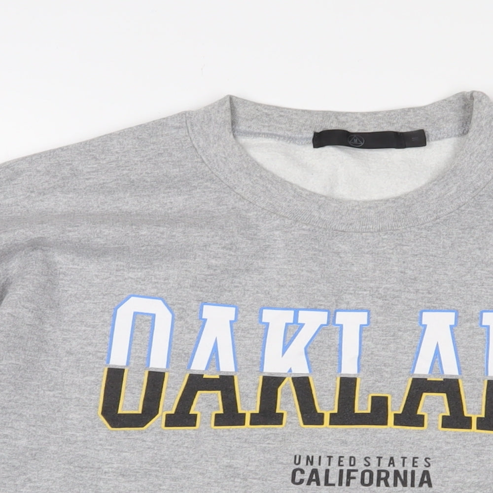 Missguided Womens Grey Cotton Pullover Sweatshirt Size M Pullover - Oakland