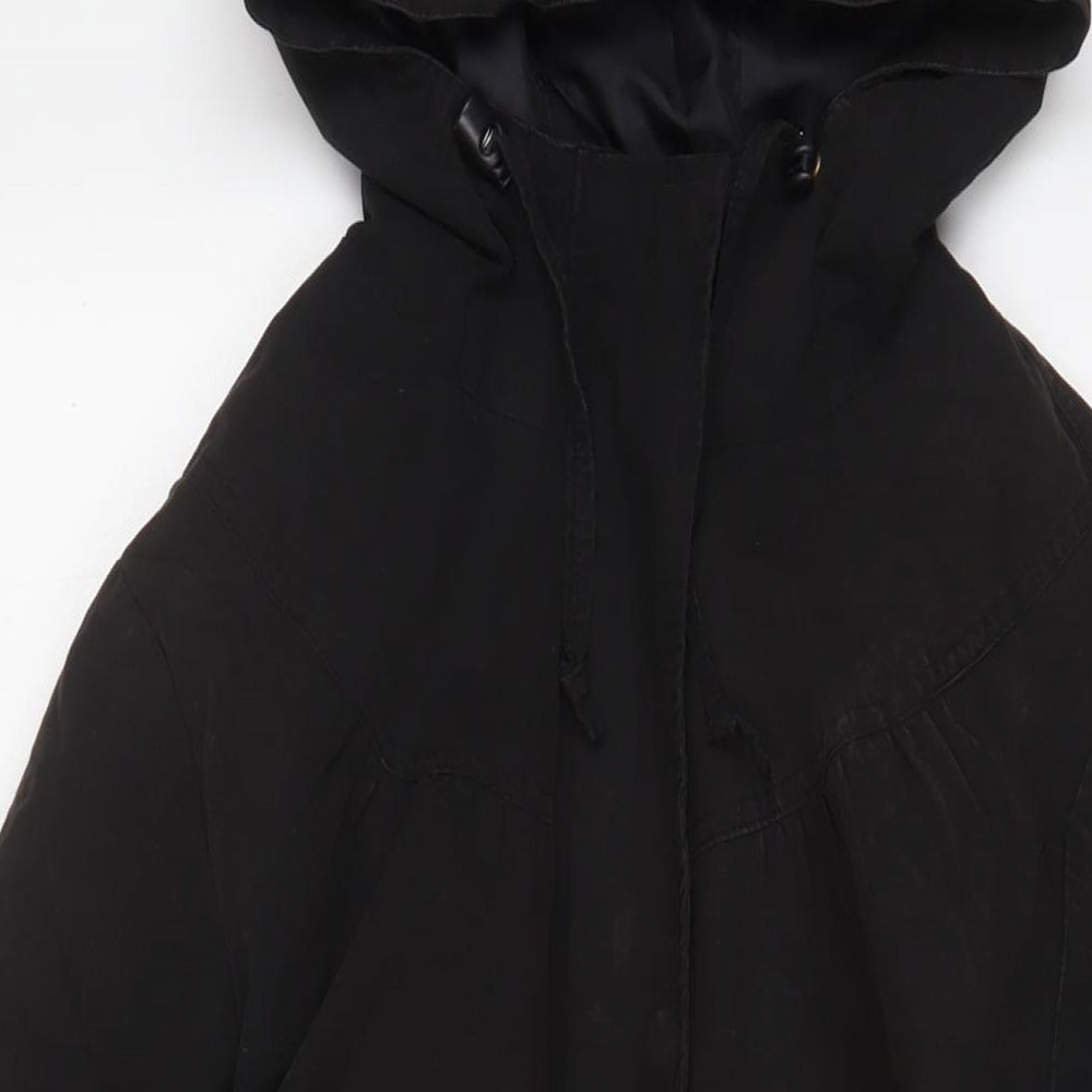 Casual Wear Womens Black Jacket Size 14 Zip