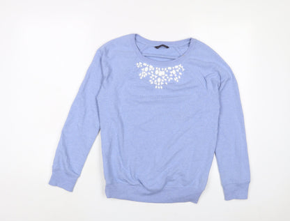 Womens UK Size 10 Marks and Spencer Blue Pullover Sweatshirt