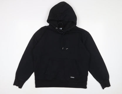 Mens UK Size S Pull&Bear Black Pullover Hoodie