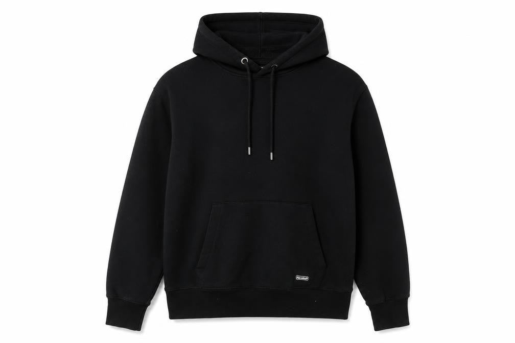 Mens UK Size S Pull&Bear Black Pullover Hoodie