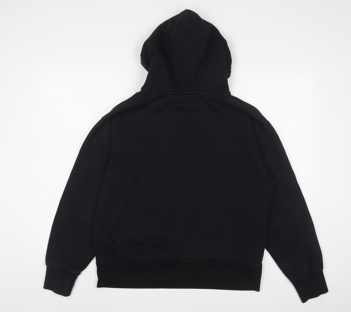 Mens UK Size S Pull&Bear Black Pullover Hoodie
