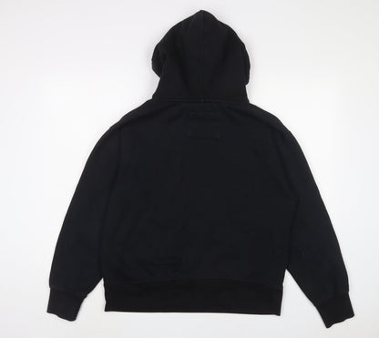 Mens UK Size S Pull&Bear Black Pullover Hoodie