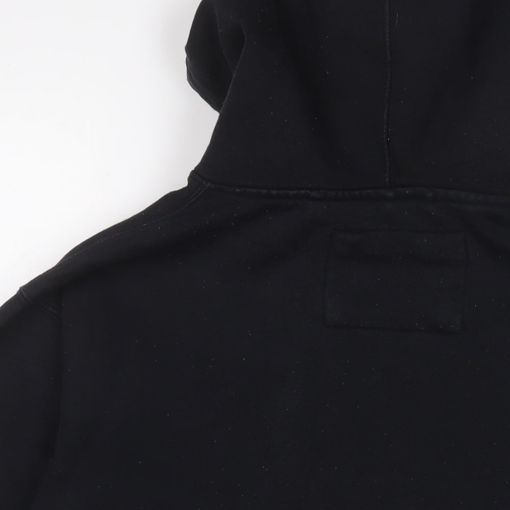 Mens UK Size S Pull&Bear Black Pullover Hoodie