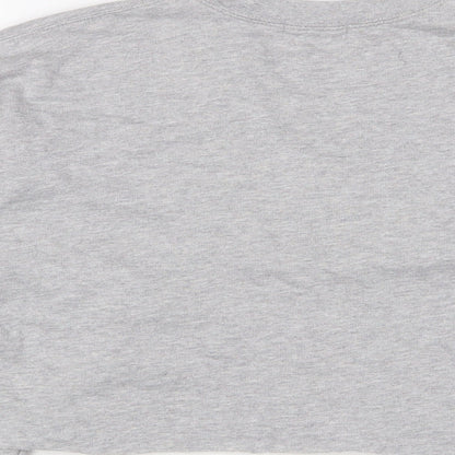 PRETTYLITTLETHING Womens Grey Cotton Pullover Sweatshirt Size S Pullover