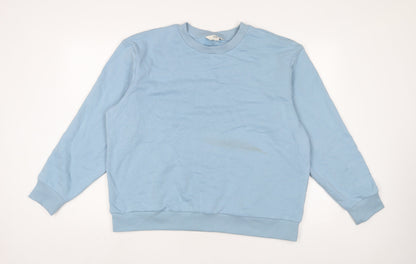 Mens UK Size L Marks and Spencer Blue Pullover Sweatshirt