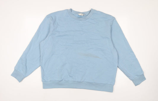 Mens UK Size L Marks and Spencer Blue Pullover Sweatshirt