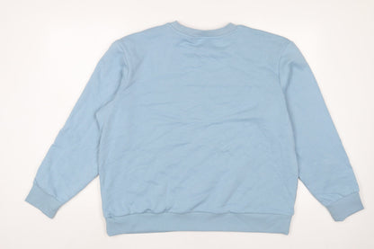 Mens UK Size L Marks and Spencer Blue Pullover Sweatshirt