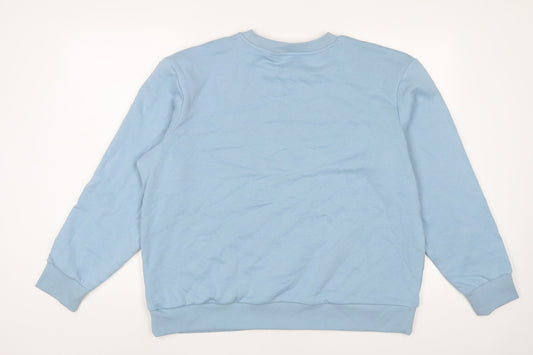 Mens UK Size L Marks and Spencer Blue Pullover Sweatshirt