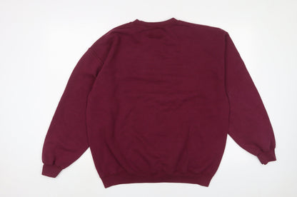 PRETTYLITTLETHING Womens Purple Cotton Pullover Sweatshirt Size M Pullover - Las Vegas
