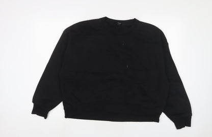 Womens UK Size M NEXT Black Pullover Sweatshirt