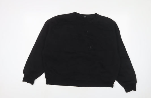 Womens UK Size M NEXT Black Pullover Sweatshirt
