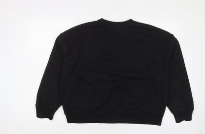 Womens UK Size M NEXT Black Pullover Sweatshirt